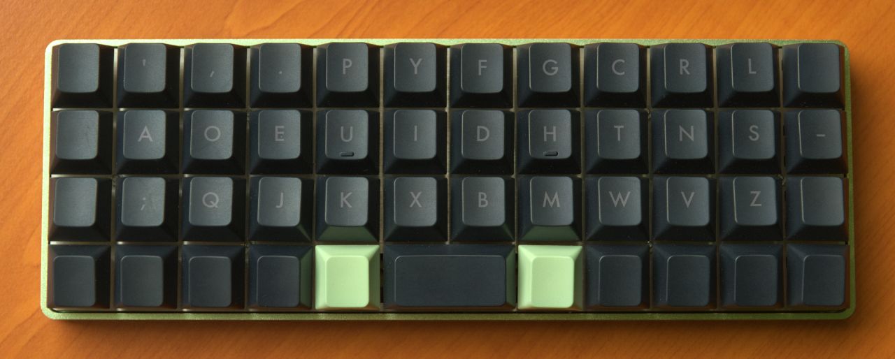 Green Planck with YUZU keycaps